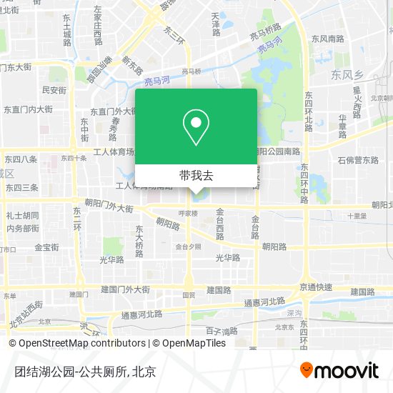 团结湖公园-公共厕所地图