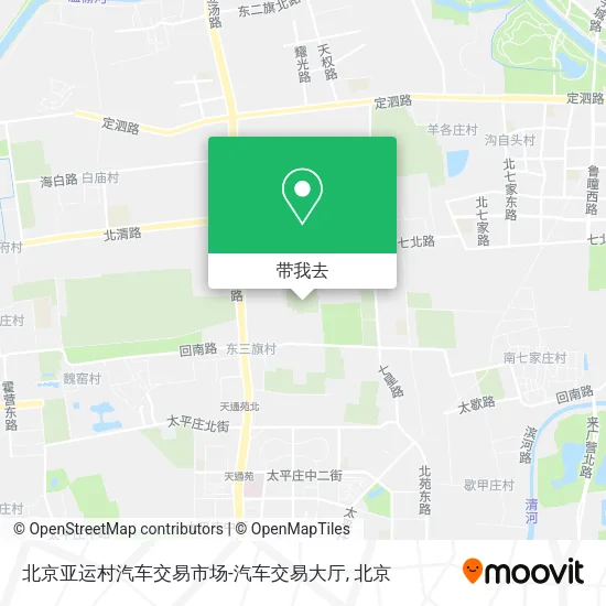 北京亚运村汽车交易市场-汽车交易大厅地图