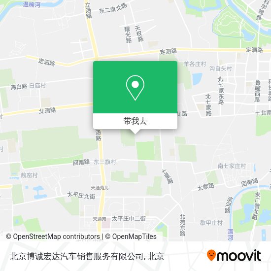 北京博诚宏达汽车销售服务有限公司地图