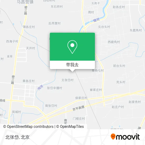 北张岱地图