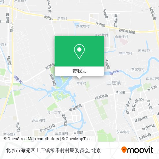 北京市海淀区上庄镇常乐村村民委员会地图