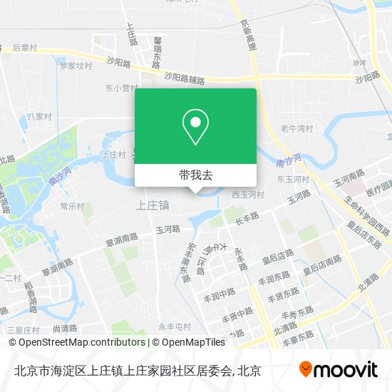 北京市海淀区上庄镇上庄家园社区居委会地图
