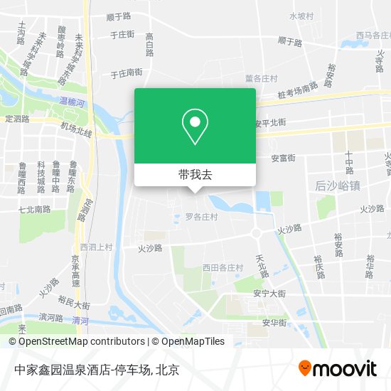 中家鑫园温泉酒店-停车场地图
