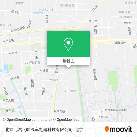 北京北汽飞驰汽车电器科技有限公司地图