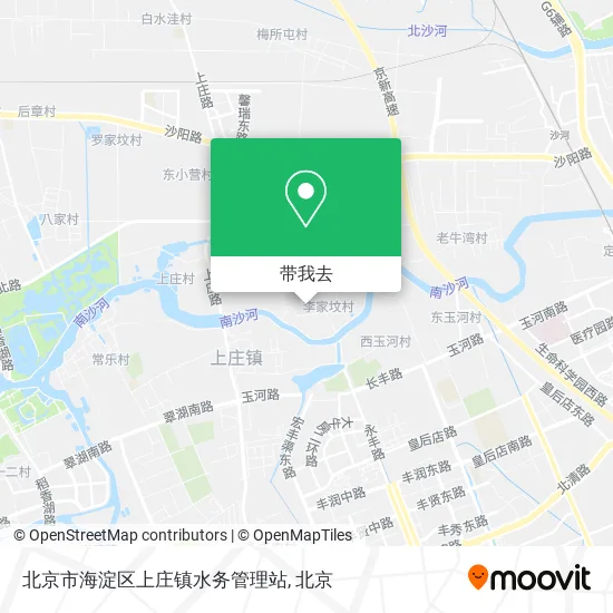 北京市海淀区上庄镇水务管理站地图