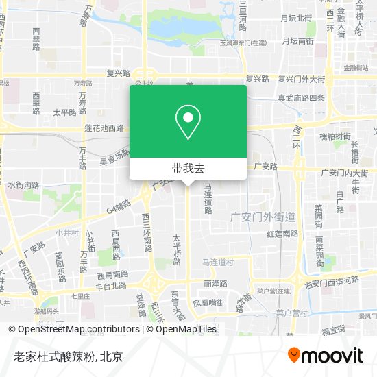 老家杜式酸辣粉地图