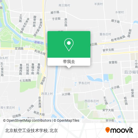 北京航空工业技术学校地图