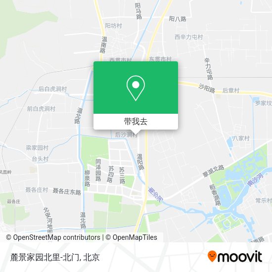 麓景家园北里-北门地图
