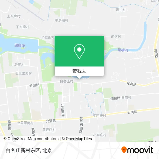 白各庄新村东区地图