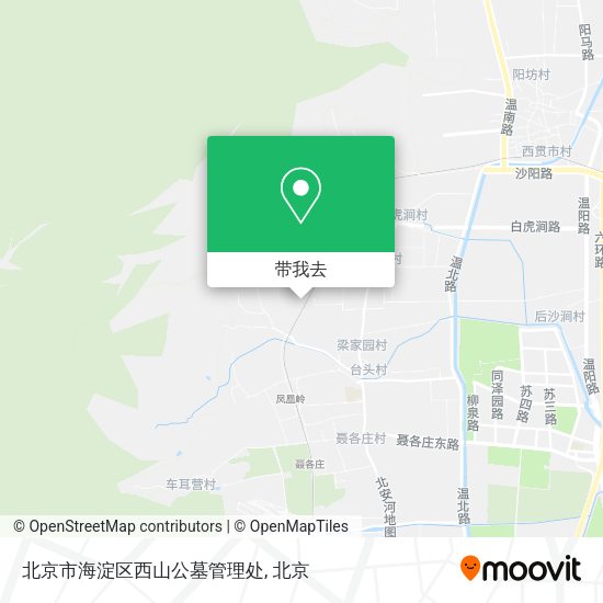 北京市海淀区西山公墓管理处地图