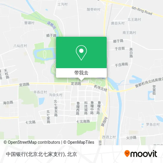 中国银行(北京北七家支行)地图