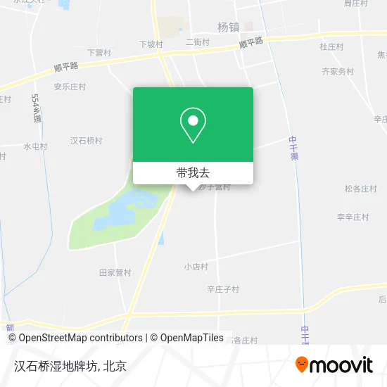 汉石桥湿地牌坊地图