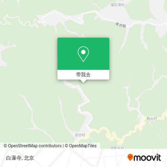 白瀑寺地图