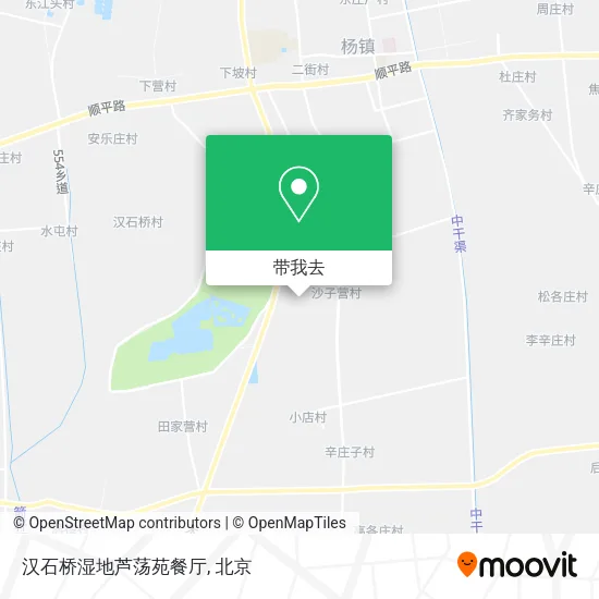 汉石桥湿地芦荡苑餐厅地图