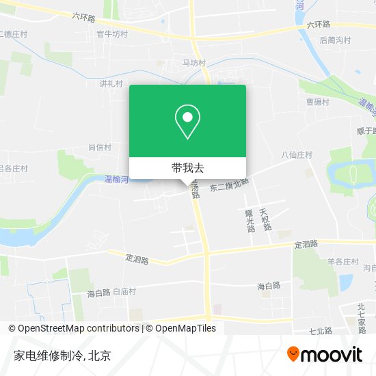家电维修制冷地图