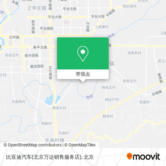 比亚迪汽车(北京万达销售服务店)地图