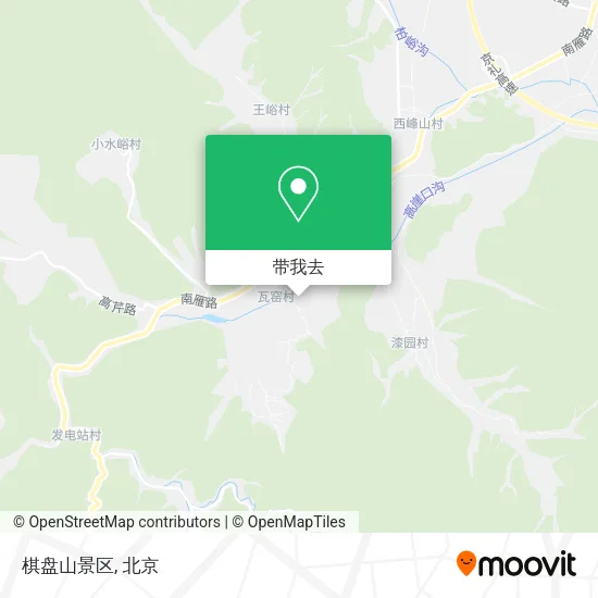 棋盘山景区地图