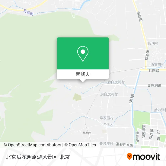 北京后花园旅游风景区地图