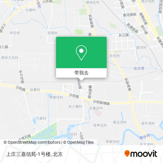 上庄三嘉信苑-1号楼地图