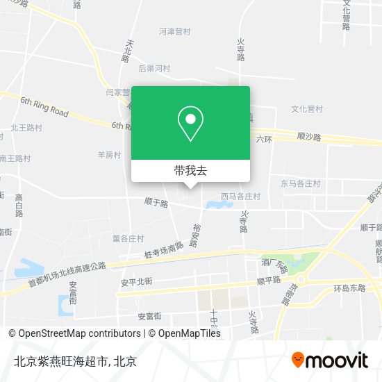 北京紫燕旺海超市地图