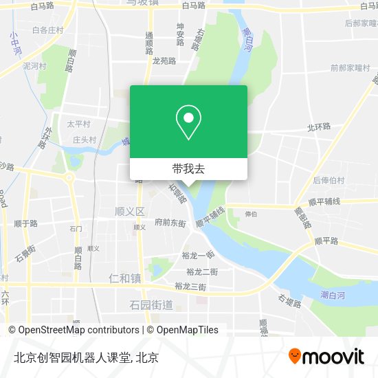 北京创智园机器人课堂地图