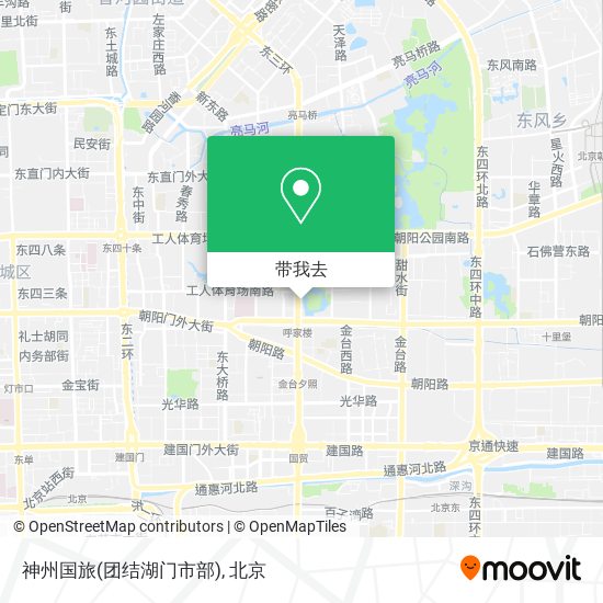 神州国旅(团结湖门市部)地图