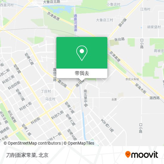 刀削面家常菜地图