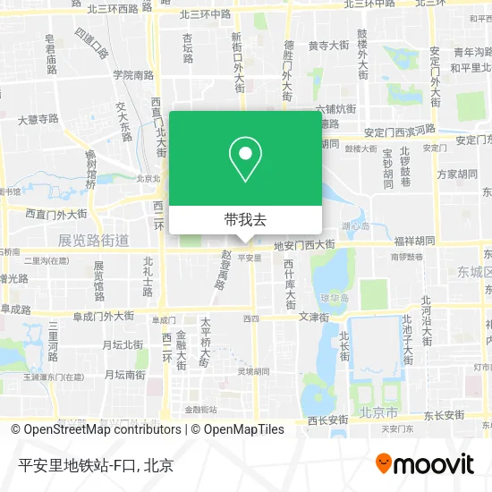 平安里地铁站-F口地图