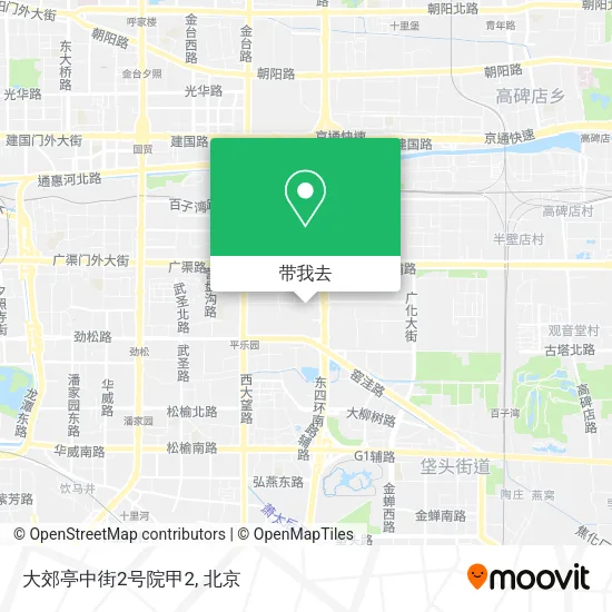大郊亭中街2号院甲2地图