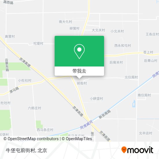 牛堡屯前街村地图