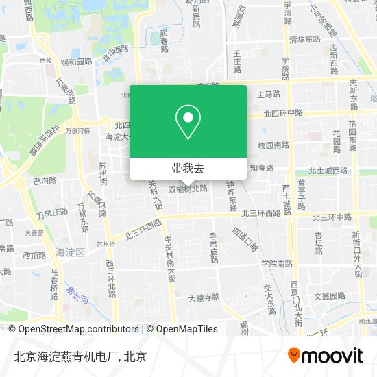 北京海淀燕青机电厂地图