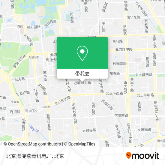 北京海淀燕青机电厂地图