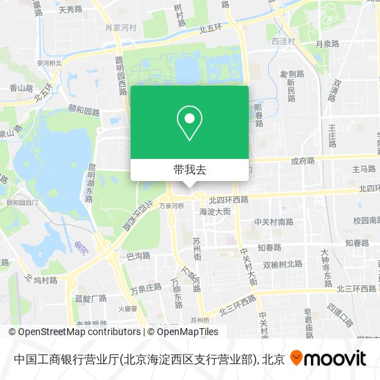 中国工商银行营业厅(北京海淀西区支行营业部)地图