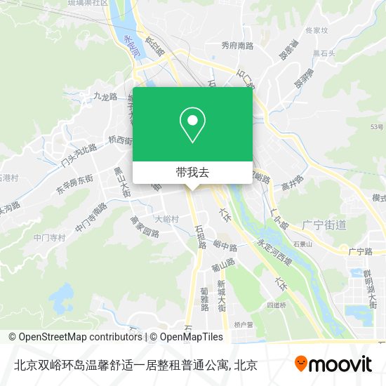 北京双峪环岛温馨舒适一居整租普通公寓地图