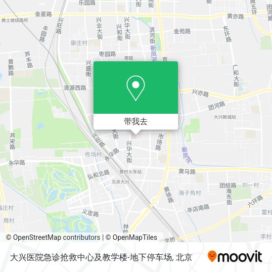 大兴医院急诊抢救中心及教学楼-地下停车场地图