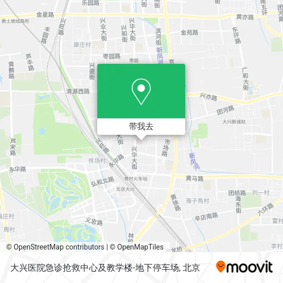 大兴医院急诊抢救中心及教学楼-地下停车场地图