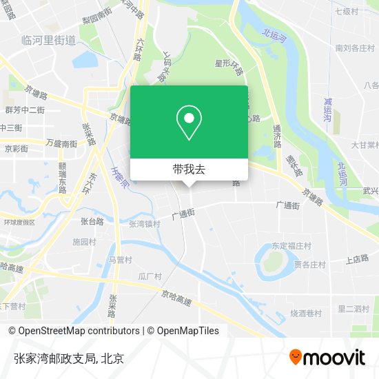 张家湾邮政支局地图