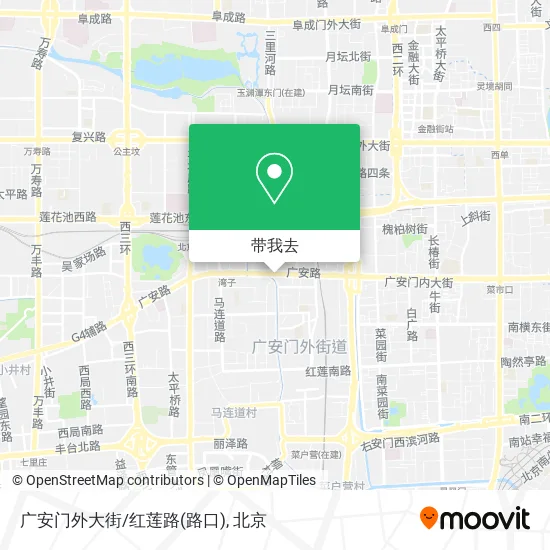 广安门外大街/红莲路(路口)地图