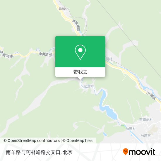 南羊路与药材峪路交叉口地图