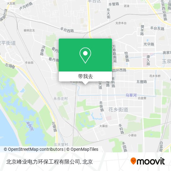 北京峰业电力环保工程有限公司地图