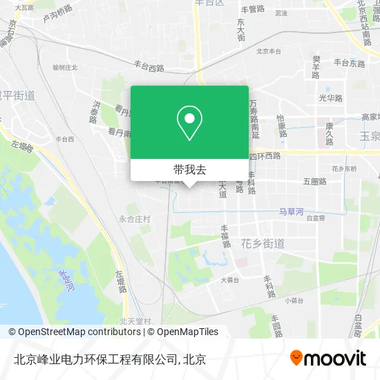 北京峰业电力环保工程有限公司地图