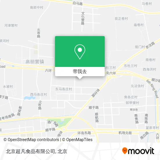 北京超凡食品有限公司地图
