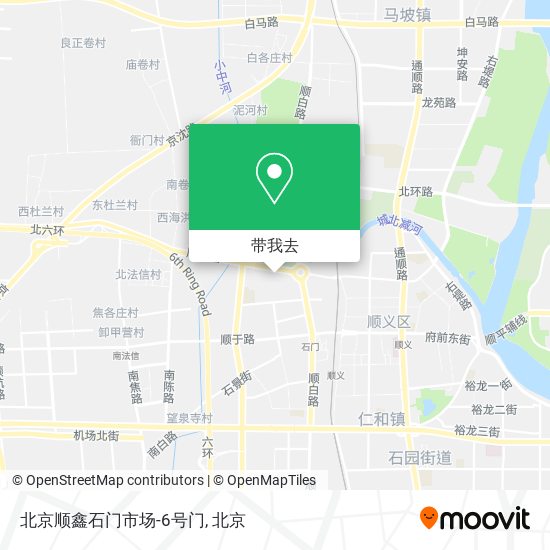 北京顺鑫石门市场-6号门地图