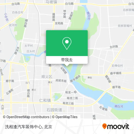 洗相逢汽车装饰中心地图