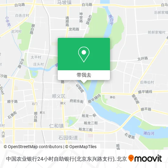 中国农业银行24小时自助银行(北京东兴路支行)地图