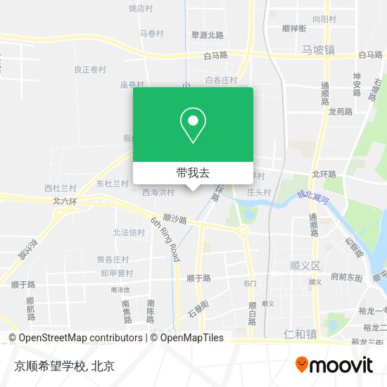 京顺希望学校地图