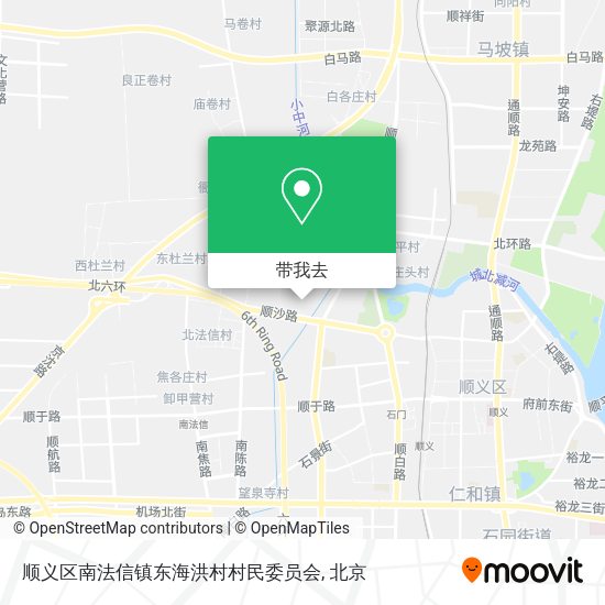 顺义区南法信镇东海洪村村民委员会地图