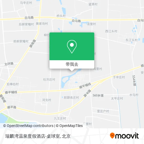 瑞麟湾温泉度假酒店-桌球室地图