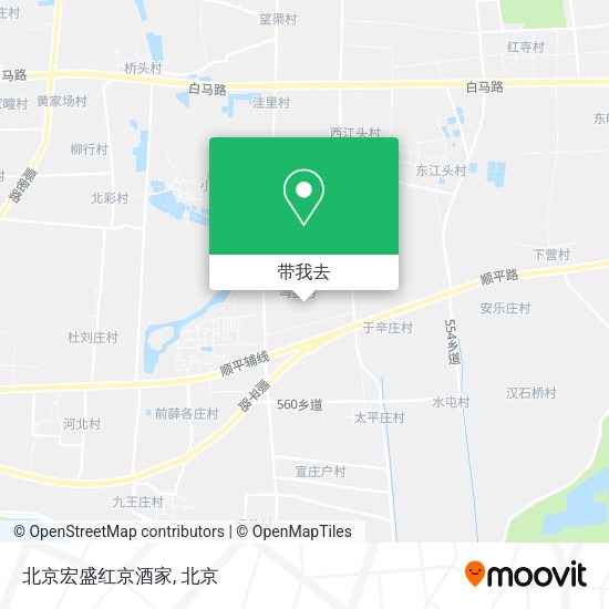 北京宏盛红京酒家地图