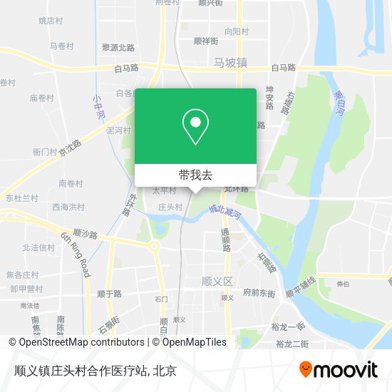 顺义镇庄头村合作医疗站地图